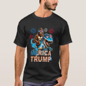 Bigfoot Sasquatch Trump Biden 2024 Präsident El T-Shirt (Vorderseite)