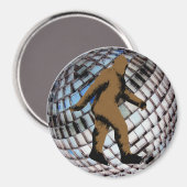 Bigfoot Sasquatch über dem Disco Ball Magnet (Vorderseite/Rückseite)