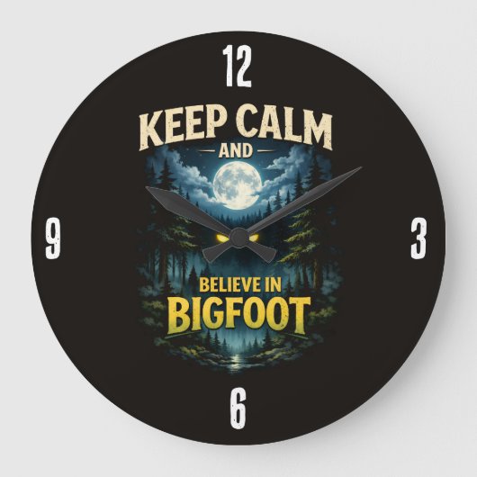 Bigfoot Sasquatch Uhr (Vorderseite)
