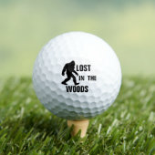 BIGFOOT / Sasquatch : VERLOREN IN DEN WOODS Golfball (Insitu T-Shirt)