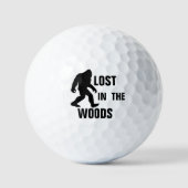 BIGFOOT / Sasquatch : VERLOREN IN DEN WOODS Golfball (Vorderseite)