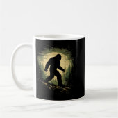 Bigfoot Sasquatch Vintage Wald Kryptidengläubiger Kaffeetasse (Links)