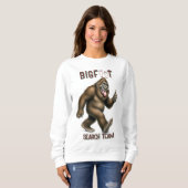 Bigfoot Sasquatch Wandern entdecken Sweatshirt (Vorne ganz)