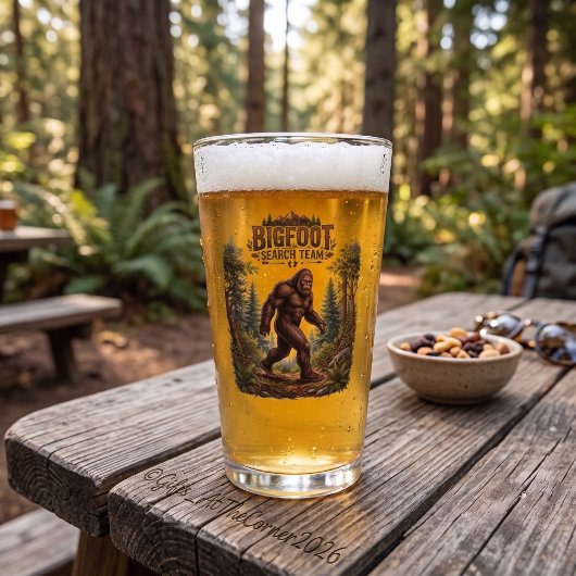 Bigfoot Sasquatch Wandersuche-Team Glas