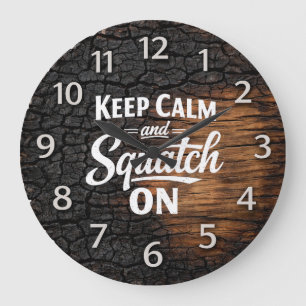 Bigfoot Sasquatch Wanduhr