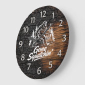 Bigfoot Sasquatch Wanduhr (Winkel)