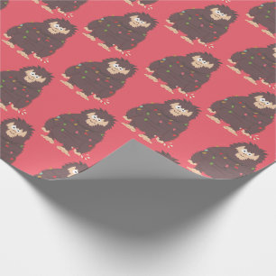 Bigfoot Sasquatch Weihnachten Geschenkpapier