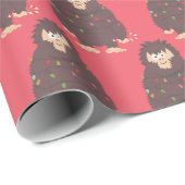 Bigfoot Sasquatch Weihnachten Geschenkpapier (Rolleneckpunkt)