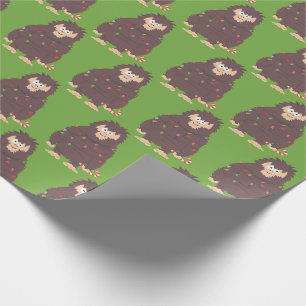 Bigfoot Sasquatch Weihnachten Geschenkpapier