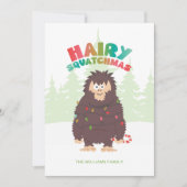 Bigfoot Sasquatch Weihnachtskarte Feiertagskarte (Vorderseite)