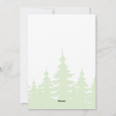 Bigfoot Sasquatch Weihnachtskarte Feiertagskarte (Rückseite)