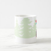 Bigfoot Sasquatch Weihnachtskarte Kaffeetasse (Mittel)