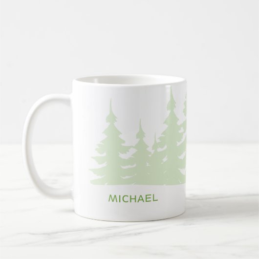 Bigfoot Sasquatch Weihnachtskarte Kaffeetasse (Links)
