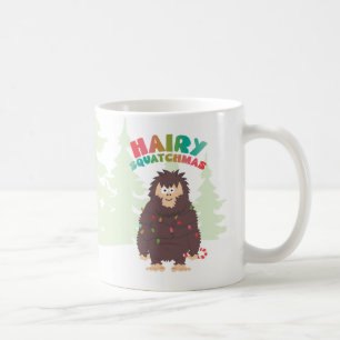 Bigfoot Sasquatch Weihnachtskarte Kaffeetasse