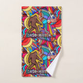 Bigfoot Sasquatch Wristwatch Pub Badhandtuch Set (Handtuch)