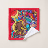 Bigfoot Sasquatch Wristwatch Pub Badhandtuch Set (Waschlappen)