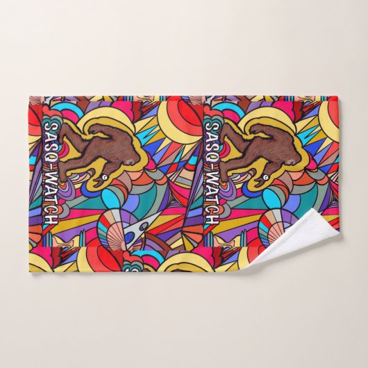 Bigfoot Sasquatch Wristwatch Pub Badhandtuch Set (Handtuch)