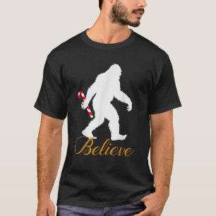 Bigfoot Sasquatch Yeti Glaub Zuckerrohr Weihnachts T-Shirt