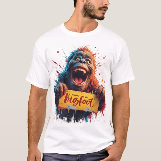 Bigfoot Sasquatch Yeti Monster Creature T-Shirt (Vorderseite)