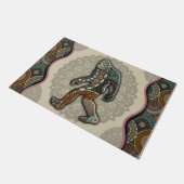 Bigfoot Sasquatch Yeti Themed Mat, Fun Bigfoot Fußmatte (Schrägansicht)