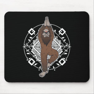 Bigfoot Sasquatch Yeti Yoga Meditation Lustiges Ge Mousepad