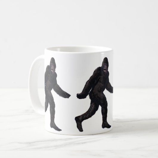 Bigfoot Sasquatch Yetti Kaffeetasse (Vorderseite Links)