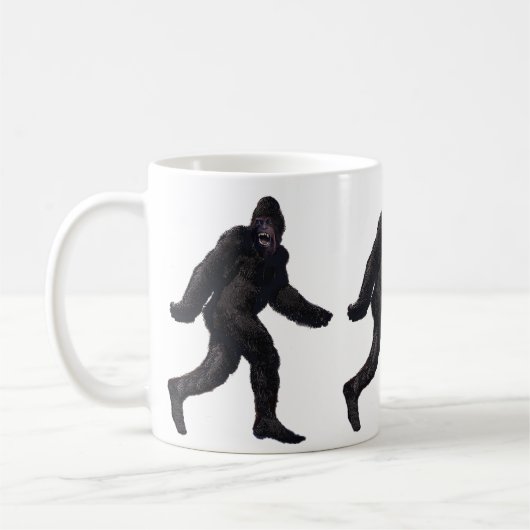 Bigfoot Sasquatch Yetti Kaffeetasse (Links)