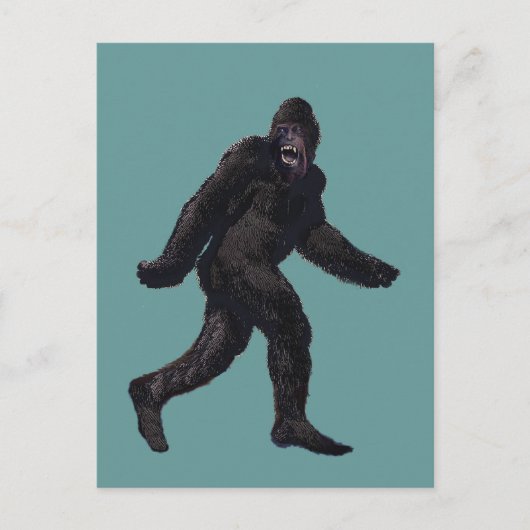 Bigfoot Sasquatch Yetti Postkarte (Vorderseite)