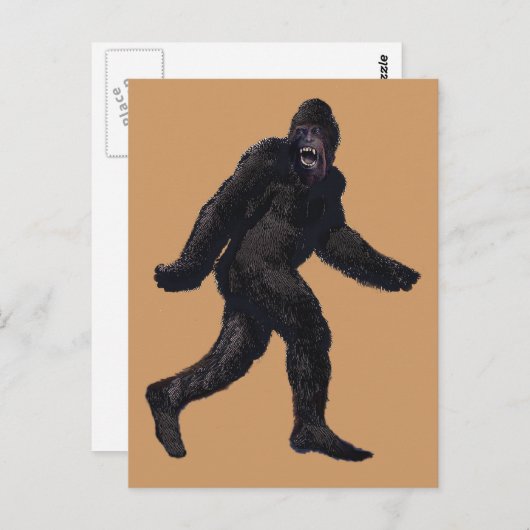 Bigfoot Sasquatch Yetti Postkarte (Vorne/Hinten)