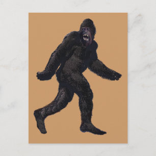 Bigfoot Sasquatch Yetti Postkarte