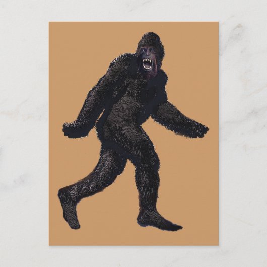 Bigfoot Sasquatch Yetti Postkarte (Vorderseite)