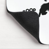 Bigfoot Sasquatch Yorkshire Terrier Boop Mousepad (Ecke)