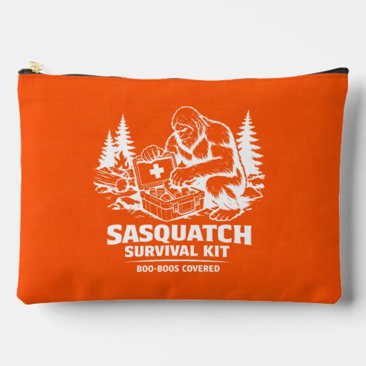 Bigfoot Sasquatch Zubehörtasche (Vorderseite)