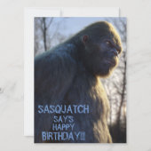 bigfoot, sasquatsch, flache Karte (Vorderseite)