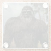 Bigfoot, sasquatsch, squatching, booger, Untersetz Glasuntersetzer (Rückseite)