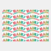 Bigfoot Sasquatsche mit Namenswrapping Paper Sheet Geschenkpapier Set (Vorderseite 2)