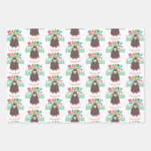 Bigfoot Sasquatsche mit Namenswrapping Paper Sheet Geschenkpapier Set (Vorderseite)