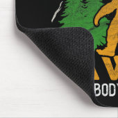 Bigfoot Säw Me Sasquatch Mousepad (Ecke)