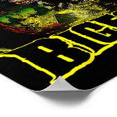 Bigfoot Scary Camping Forest Woods Sasquatch Tent Poster (Ecke)