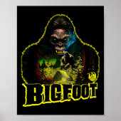 Bigfoot Scary Camping Forest Woods Sasquatch Tent Poster (Vorne)