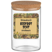 Bigfoot Scat Evidence Jar Quadratischer Aufkleber