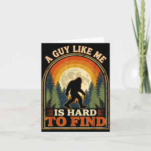 Bigfoot schwer zu finden Retro Vintage Wald Sasqua Karte