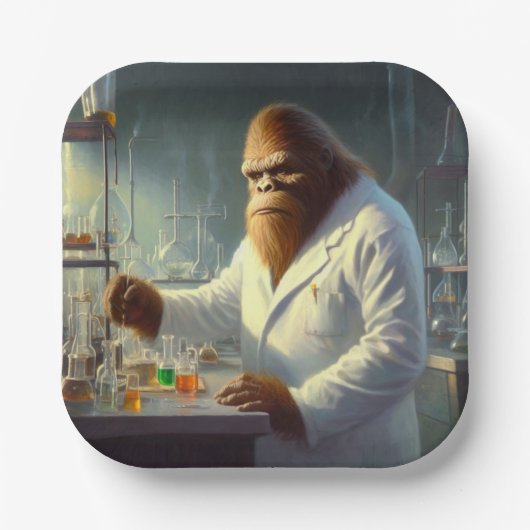 Bigfoot Scientist Pappteller (Vorderseite)