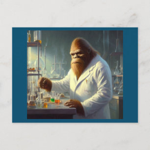 Bigfoot Scientist Postkarte
