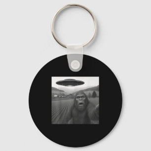 Bigfoot Selfie mit Alien Ufo Funny Geschenke für M Schlüsselanhänger