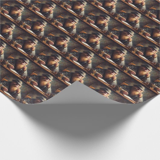 Bigfoot Sherlock Holmes Geschenkpapier (Ecke)