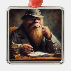 Bigfoot Sherlock Holmes Ornament Aus Metall