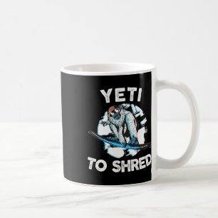 Bigfoot Shred Shirt Snowboard Yeti Snowboarden Sno Kaffeetasse