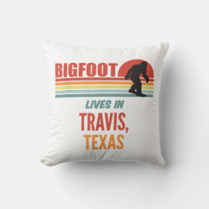 Bigfoot-Sichtung in Travis Texas Kissen