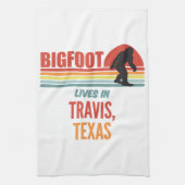Bigfoot Sighting in Travis Texas Geschirrtuch (Vertikal)